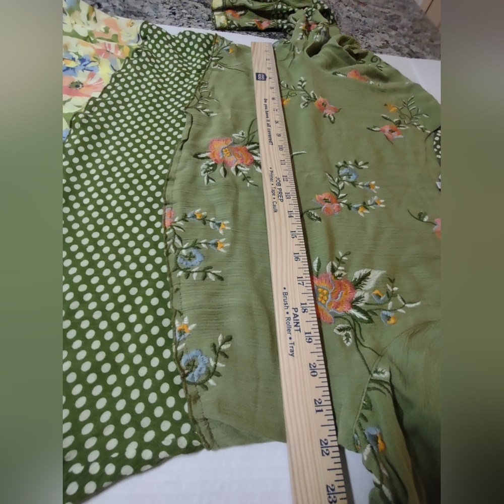 Floral Embroidered Green Blouse - Picture 8 of 8